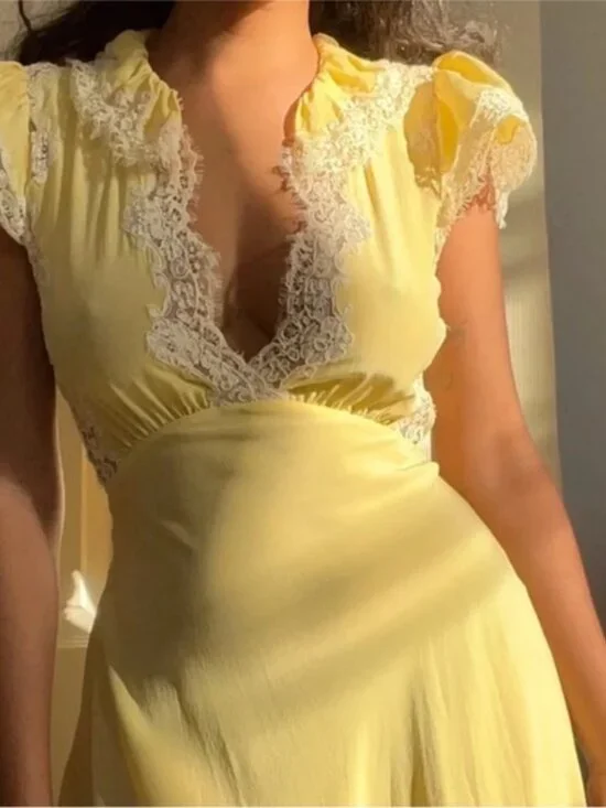 Doen Grace Dress in Yellow Rose - Picture 2 of 10